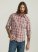 Men's Cowboy Wash Plaid Shirt in Aura Orange