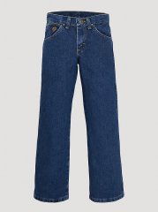 Boy's George Strait Cowboy Cut Collection by Wrangler Original Fit Jean (4-7) in Heavyweight Stone Denim