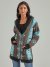 Women's Wrangler Retro Geo Shawl Collar Cardigan Sweater in Black