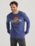 ATG By Wrangler Men's Long Sleeve T-Shirt in Denim Heather