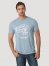 Wrangler George Strait Horseback Graphic T-Shirt in Ashley Blue Heather