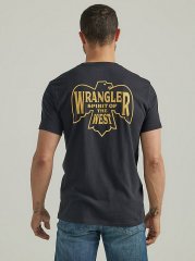 Men's Eagle Spirit Graphic T-Shirt in Jet Black