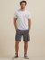 Men's Stretch Herringbone Cargo Short in Asphalt