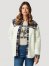 Women's Wrangler Retro Western Boyfriend Sherpa Shirt Jacket in Cozy White