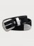 Women's Horse Hair Cow Belt in Black