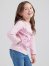 Wrangler x Barbie Girl's Graphic Long Sleeve Tee in Orchid Pink