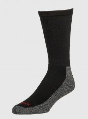 Men's Wrangler Cushioned Crew Socks (6-Pack) in Black