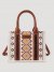 Southwestern Print Cross Body Canvas Mini Tote in Coffee