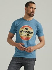 Men's 1947 Denim Company T-Shirt in Blue Heather