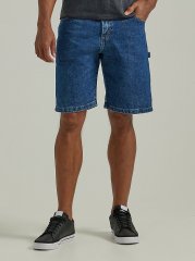 Men's Wrangler Authentics Loose Fit Carpenter Short in Retro Stonewash