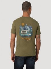 Wrangler Vintage Outdoor Camper T-Shirt in Capulet Olive